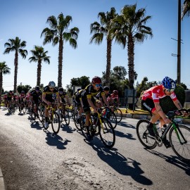 THE START OF THE WINTER CYCLING RACES WAS HELD IN SİDE