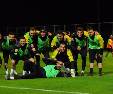 FK Alaniya Vladikavkaz training.