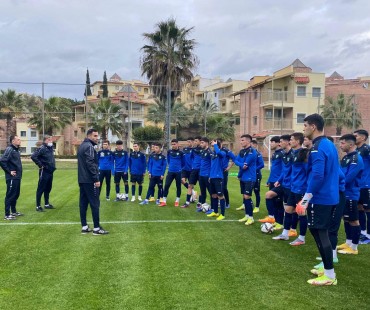 Uzbekistan U23 National Team training.